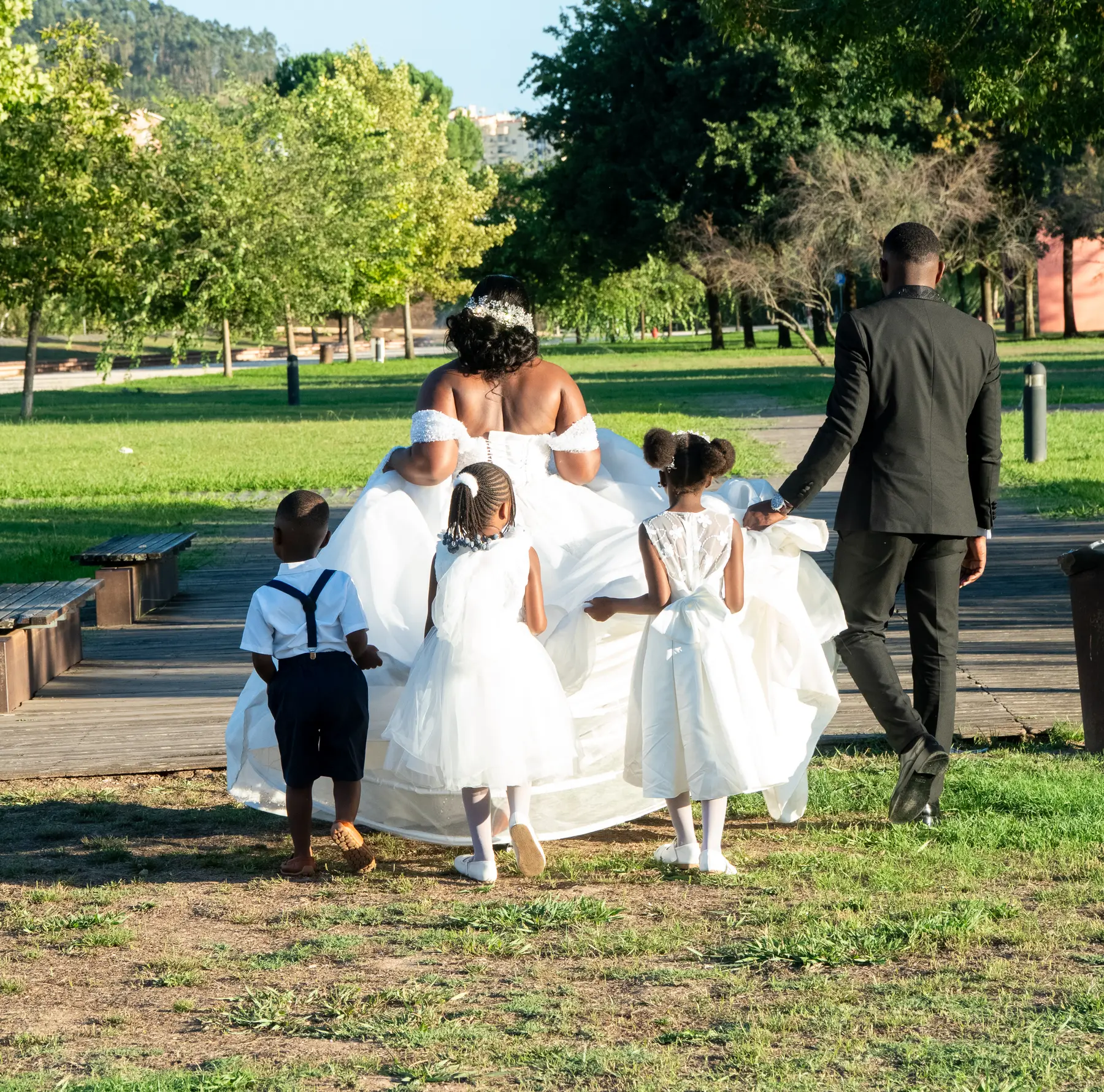 Detalhe de um momento de casamento